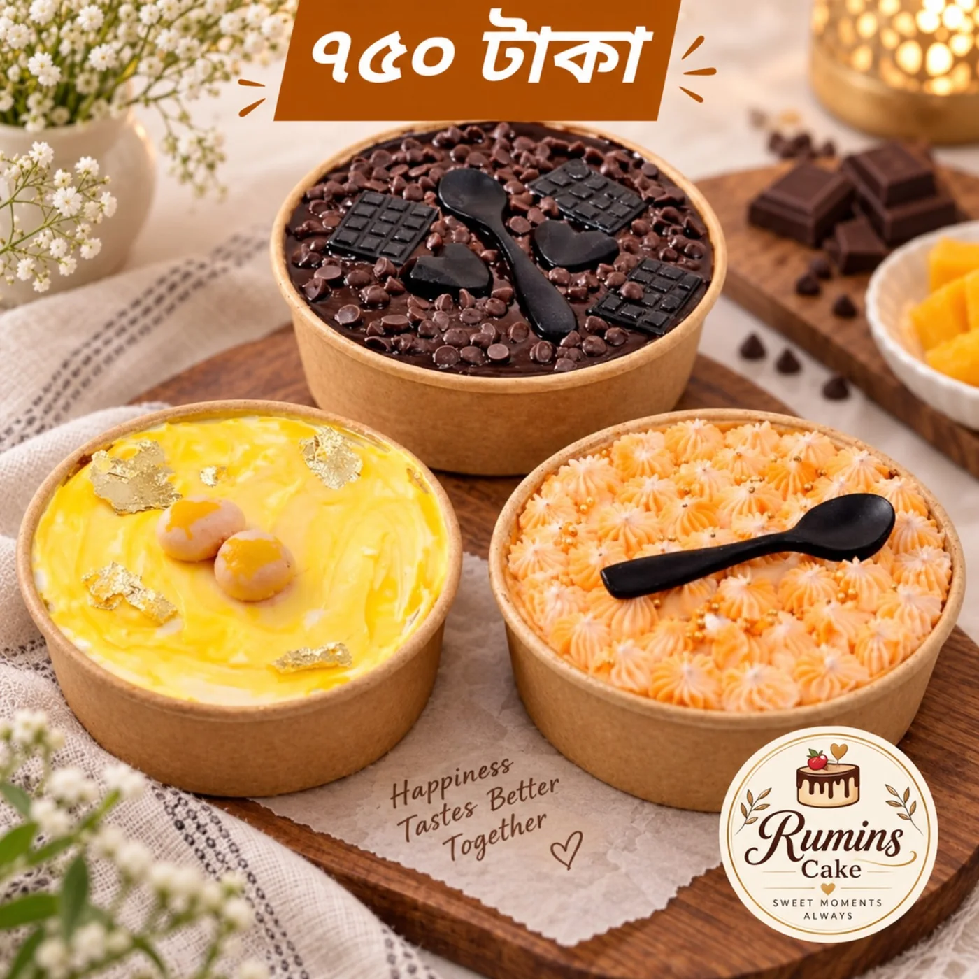 Rumi’s Cake mixed flavour combo cake
